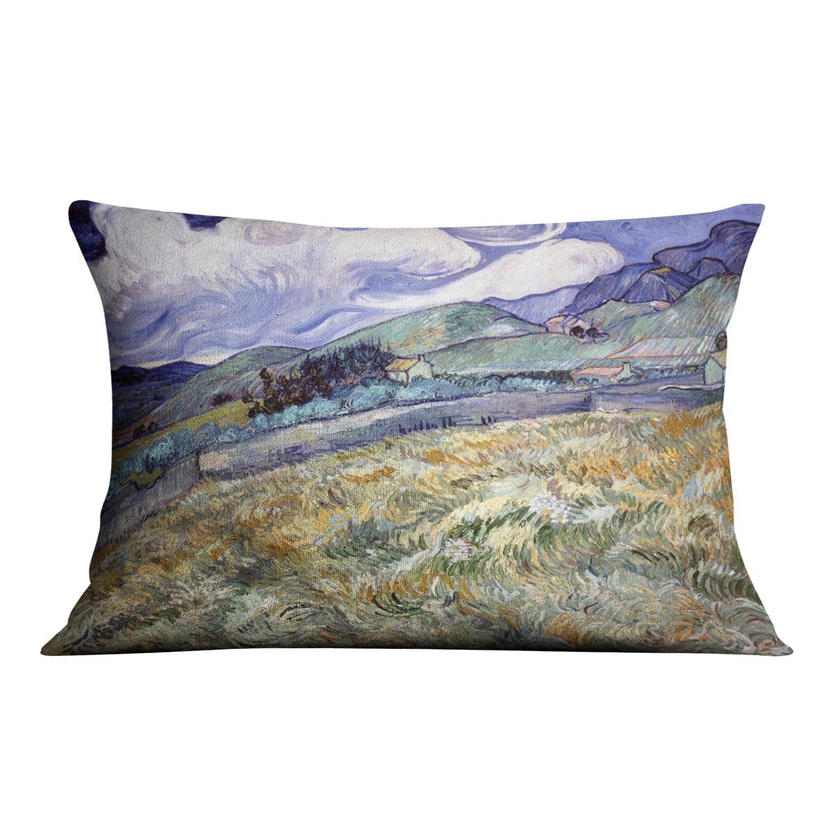 Landscape from Saint-Remy Throw Pillow