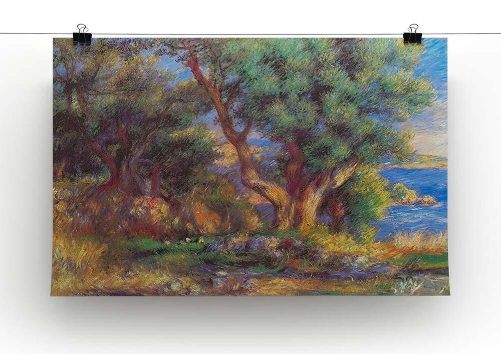 Landscape in Menton by Renoir Canvas Print or Poster - Canvas Art Rocks - 2