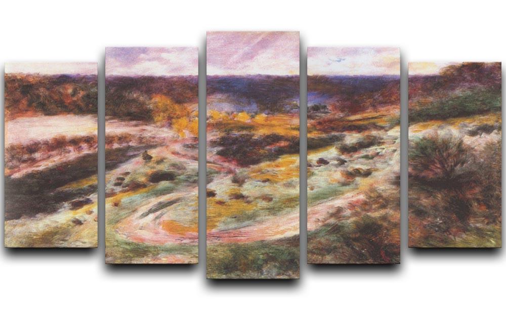 Landscape in Wargemont by Renoir 5 Split Panel Canvas  - Canvas Art Rocks - 1