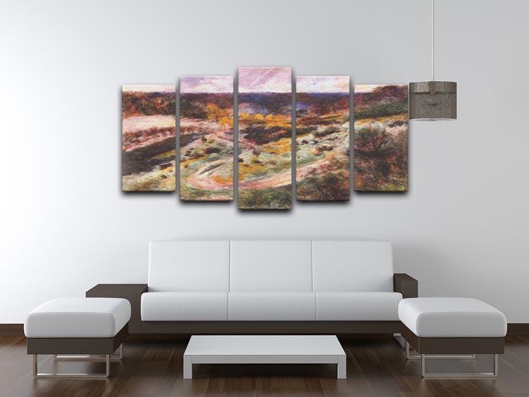 Landscape in Wargemont by Renoir 5 Split Panel Canvas - Canvas Art Rocks - 3