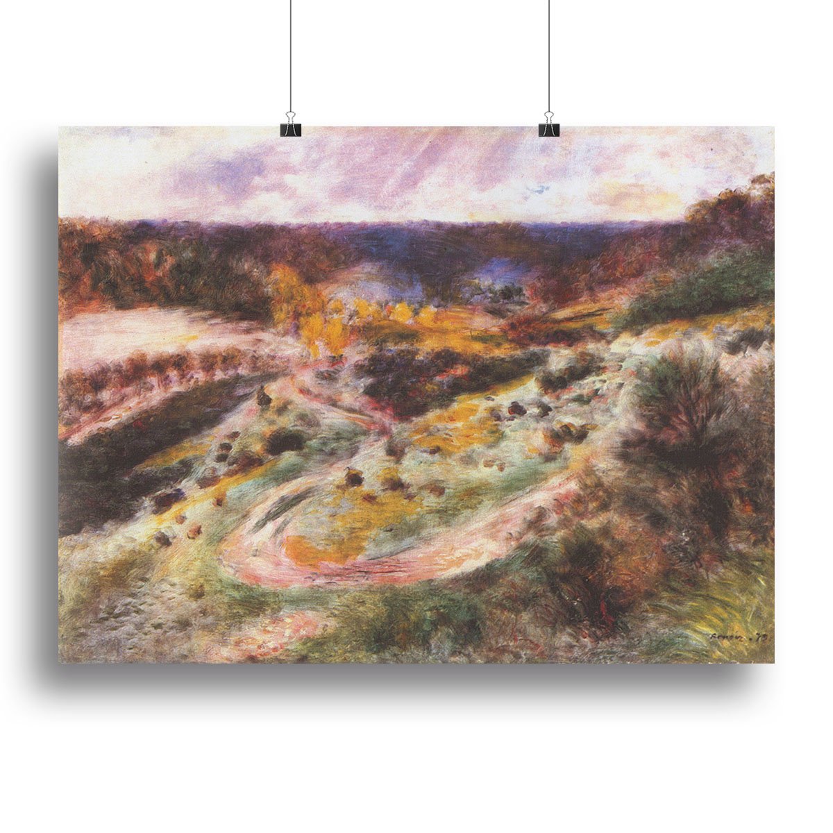 Landscape in Wargemont by Renoir Canvas Print or Poster