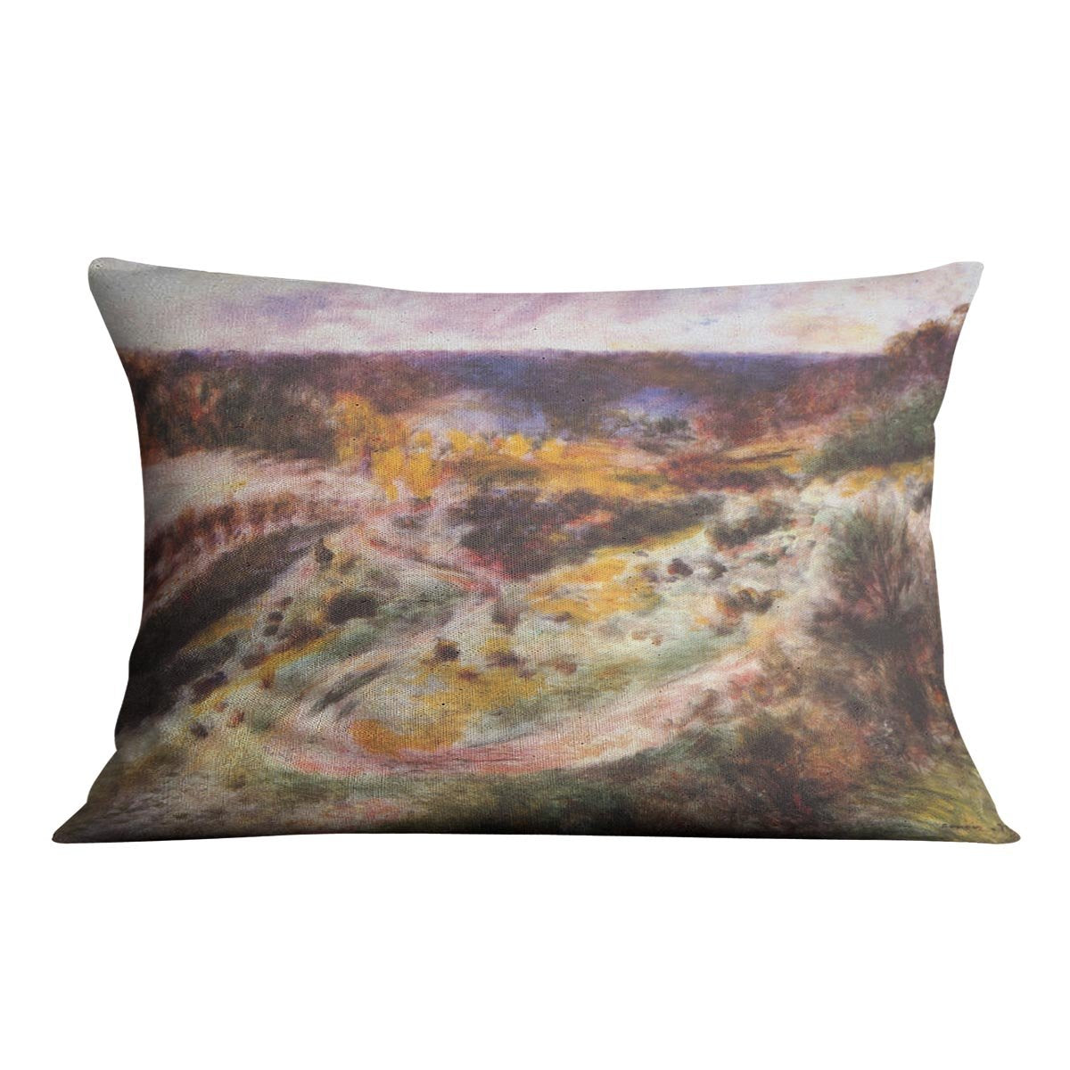 Landscape in Wargemont by Renoir Throw Pillow