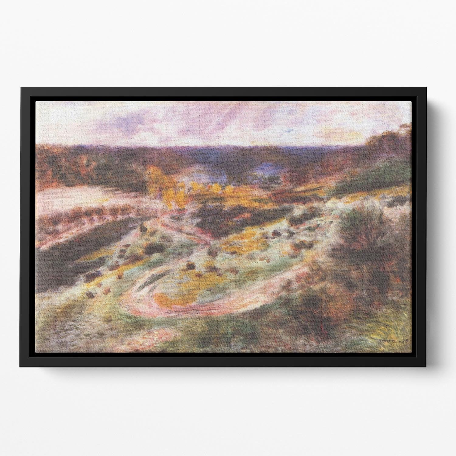 Landscape in Wargemont by Renoir Floating Framed Canvas