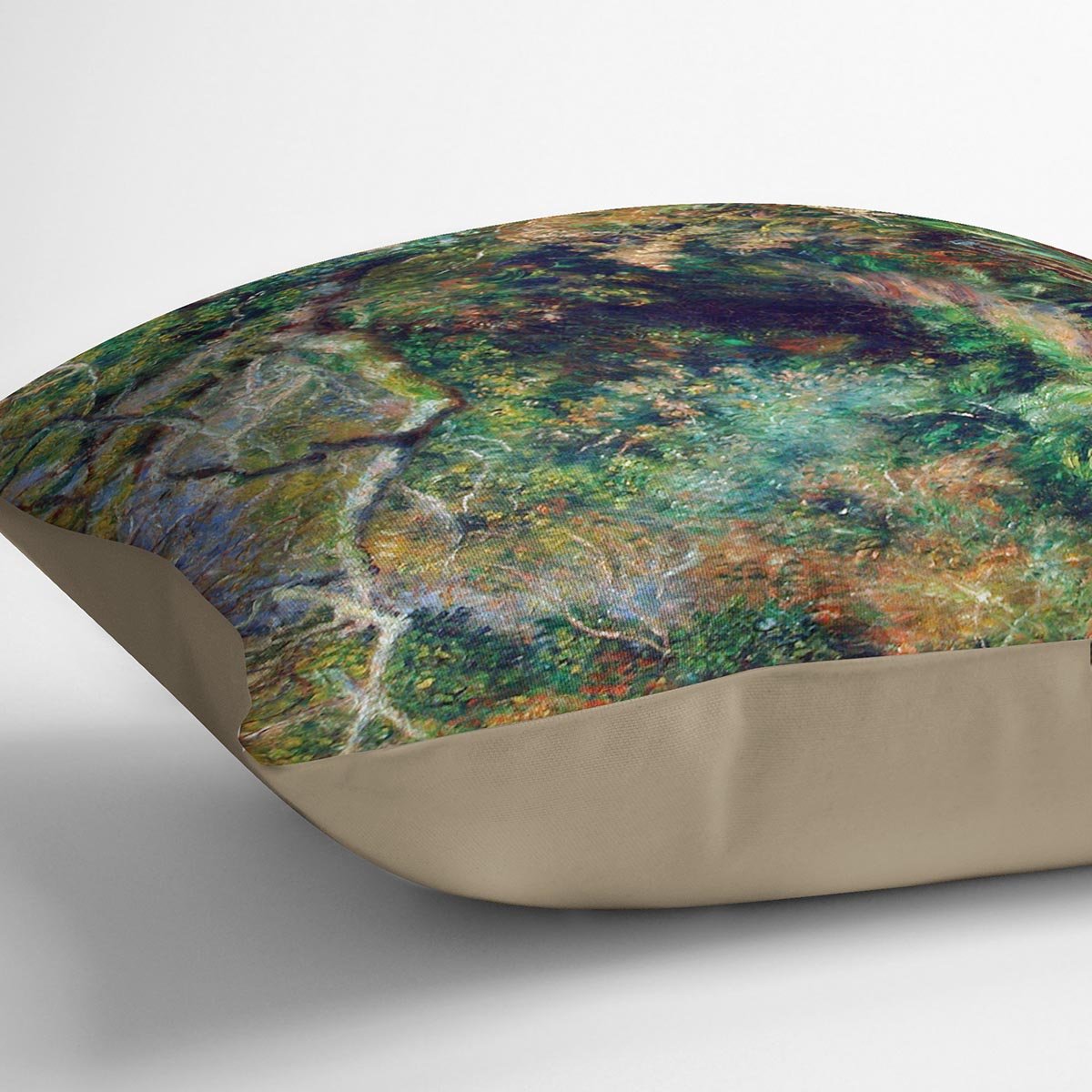 Landscape in southern France by Renoir Throw Pillow