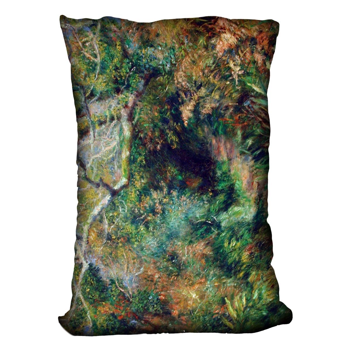 Landscape in southern France by Renoir Throw Pillow