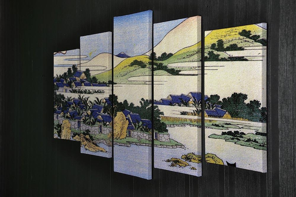 Landscape of Ryukyu by Hokusai 5 Split Panel Canvas - Canvas Art Rocks - 2