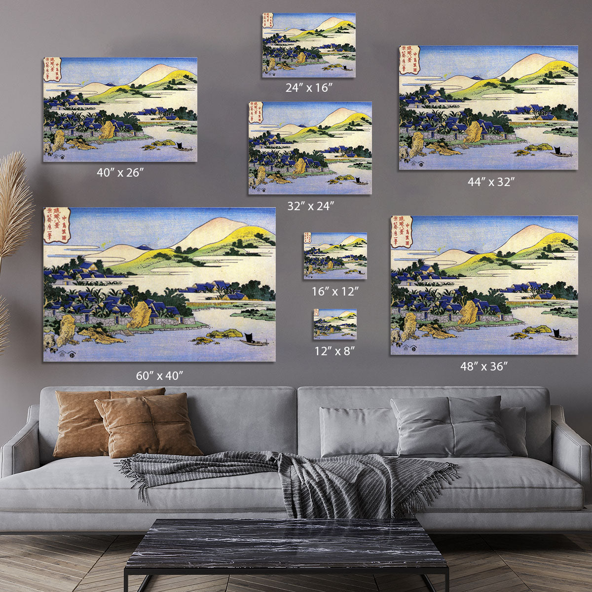 Landscape of Ryukyu by Hokusai Canvas Print or Poster - Canvas Art Rocks - 7