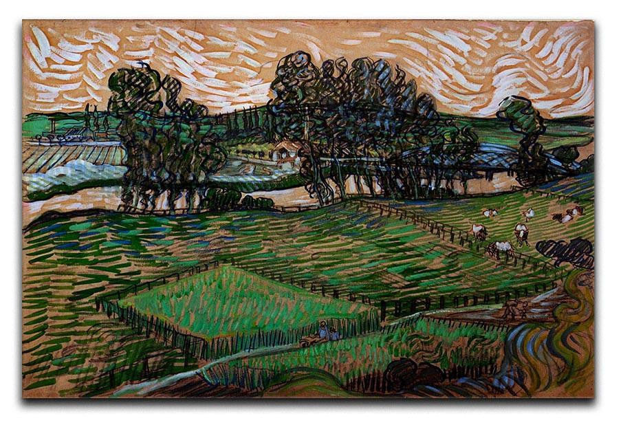 Landscape with Bridge across the Oise by Van Gogh Canvas Print & Poster  - Canvas Art Rocks - 1