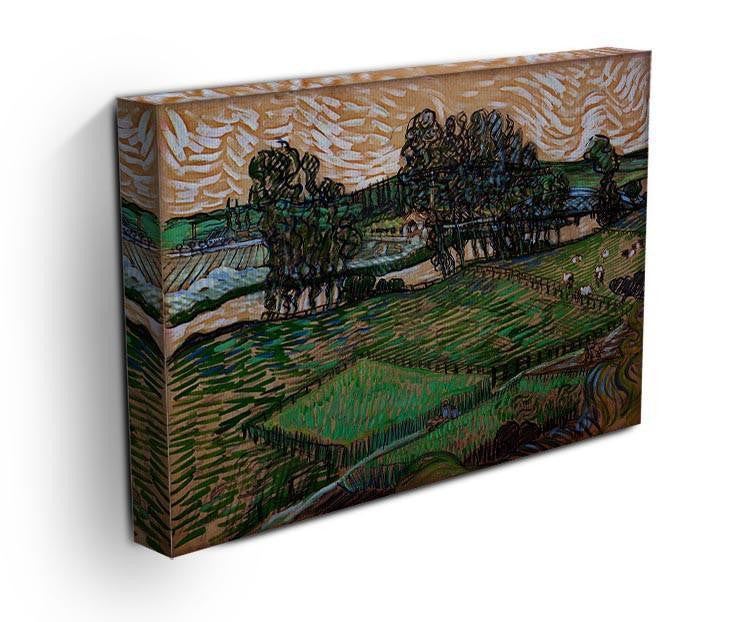Landscape with Bridge across the Oise by Van Gogh Canvas Print & Poster - Canvas Art Rocks - 3