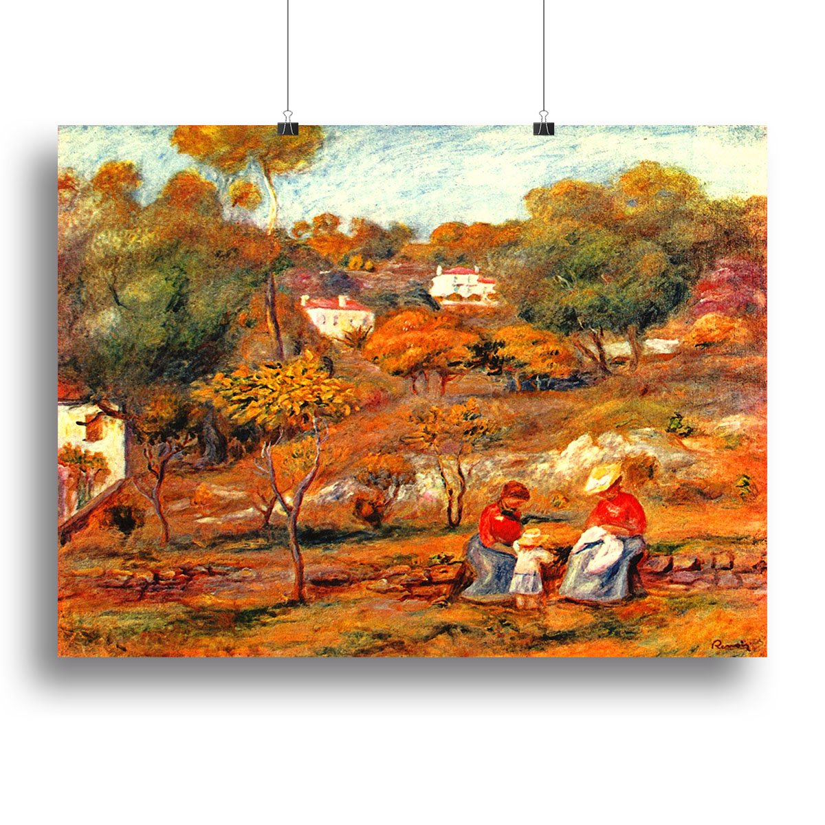 Landscape with Cagnes by Renoir Canvas Print or Poster