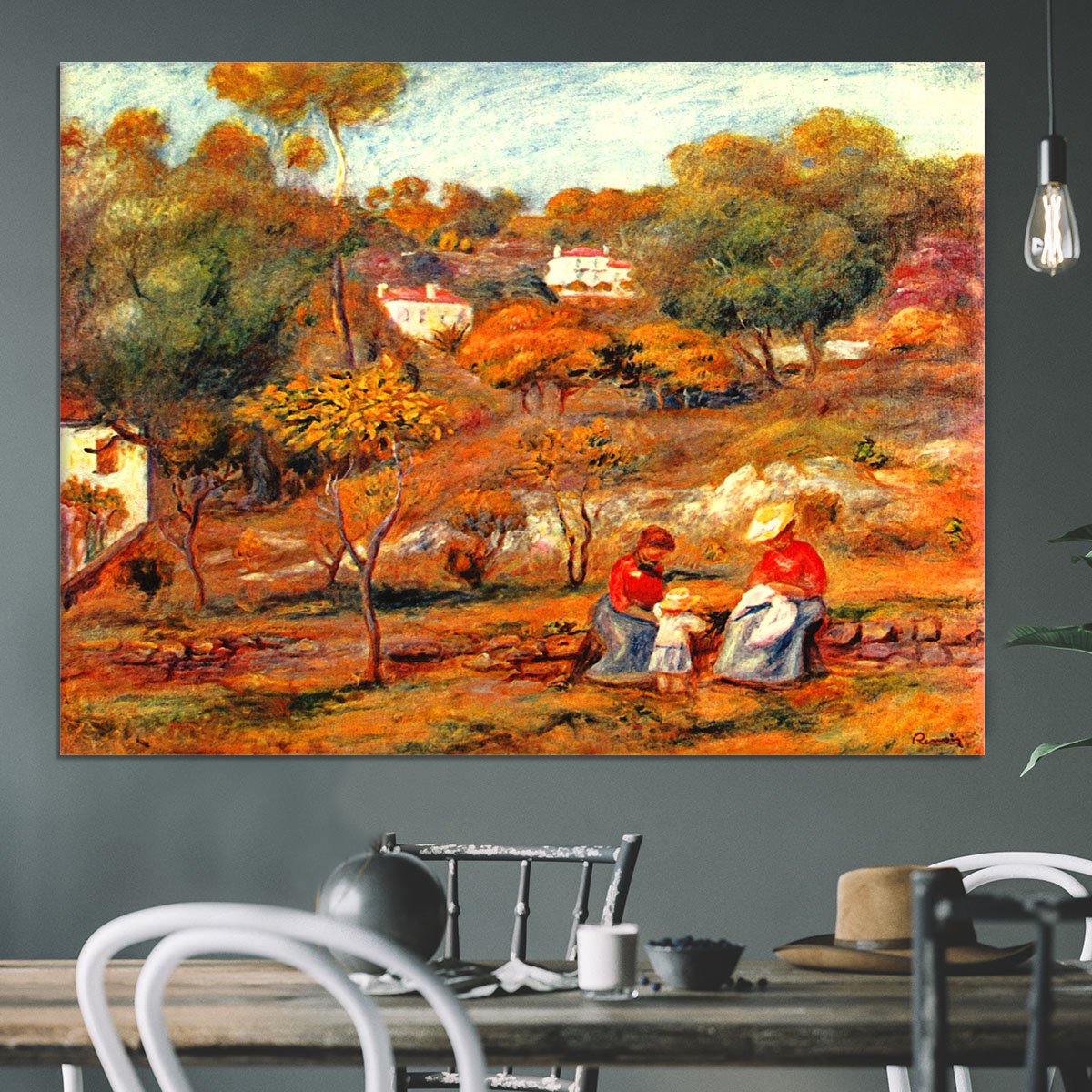 Landscape with Cagnes by Renoir Canvas Print or Poster