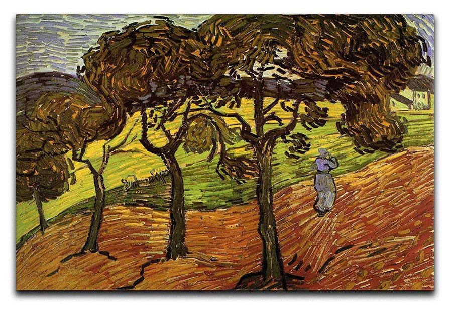 Landscape with Trees and Figures by Van Gogh Canvas Print & Poster  - Canvas Art Rocks - 1