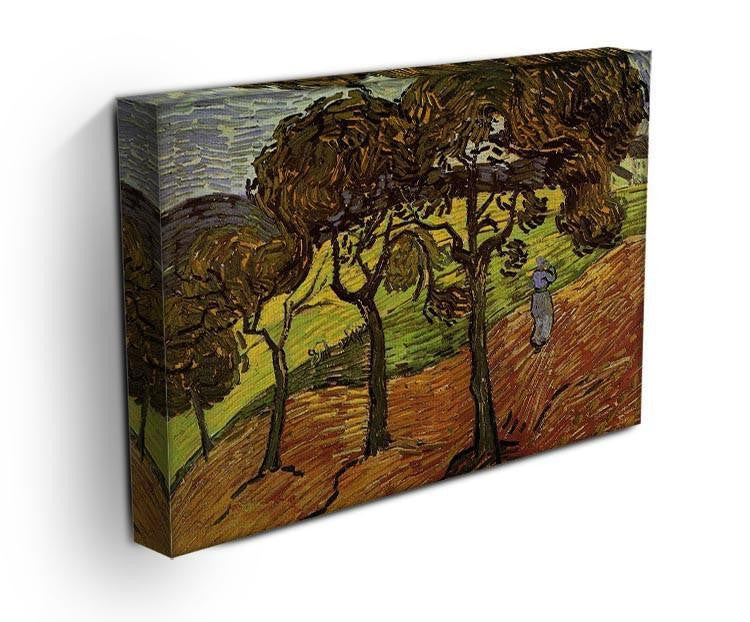 Landscape with Trees and Figures by Van Gogh Canvas Print & Poster - Canvas Art Rocks - 3