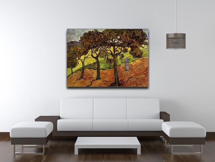 Landscape with Trees and Figures by Van Gogh Canvas Print & Poster - Canvas Art Rocks - 4