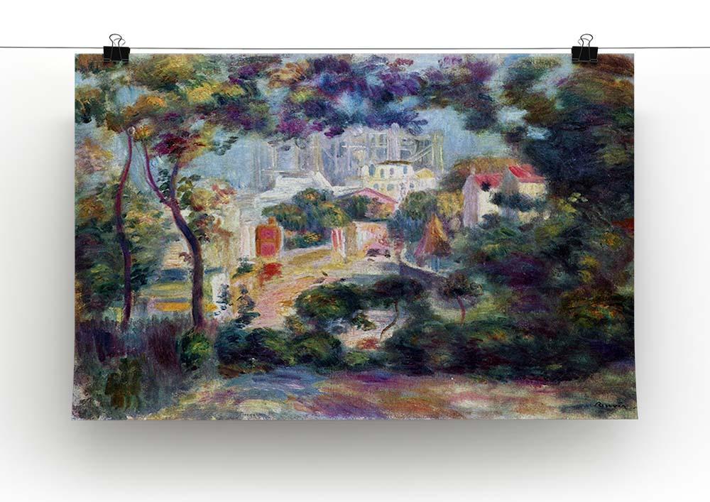 Landscape with a view of the Sacred Heart by Renoir Canvas Print or Poster - Canvas Art Rocks - 2