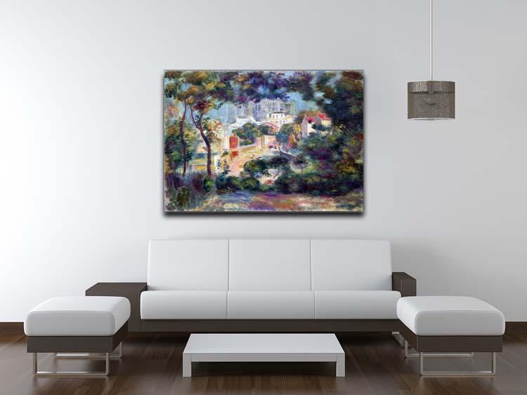 Landscape with a view of the Sacred Heart by Renoir Canvas Print or Poster - Canvas Art Rocks - 4