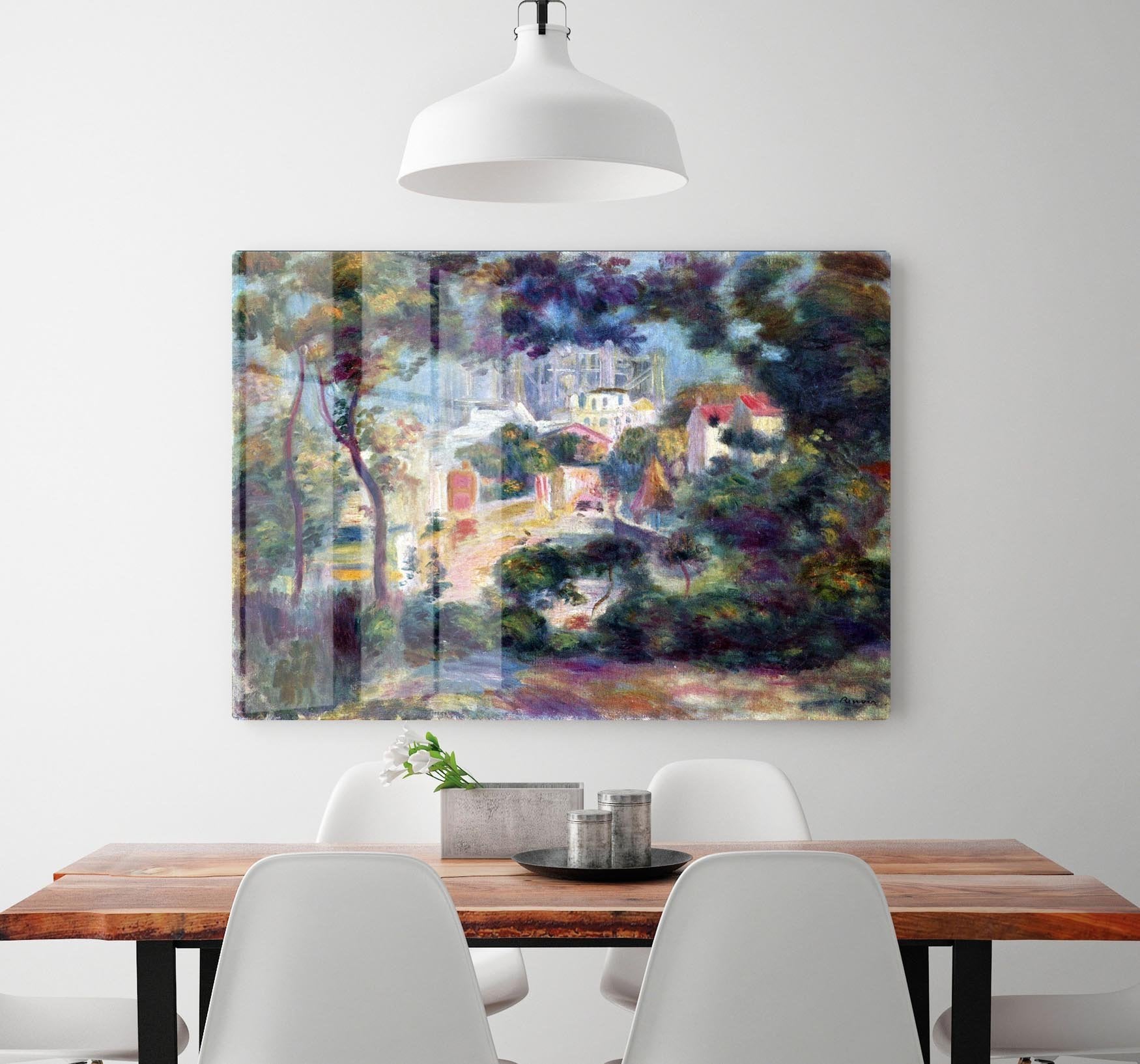 Landscape with a view of the Sacred Heart by Renoir HD Metal Print
