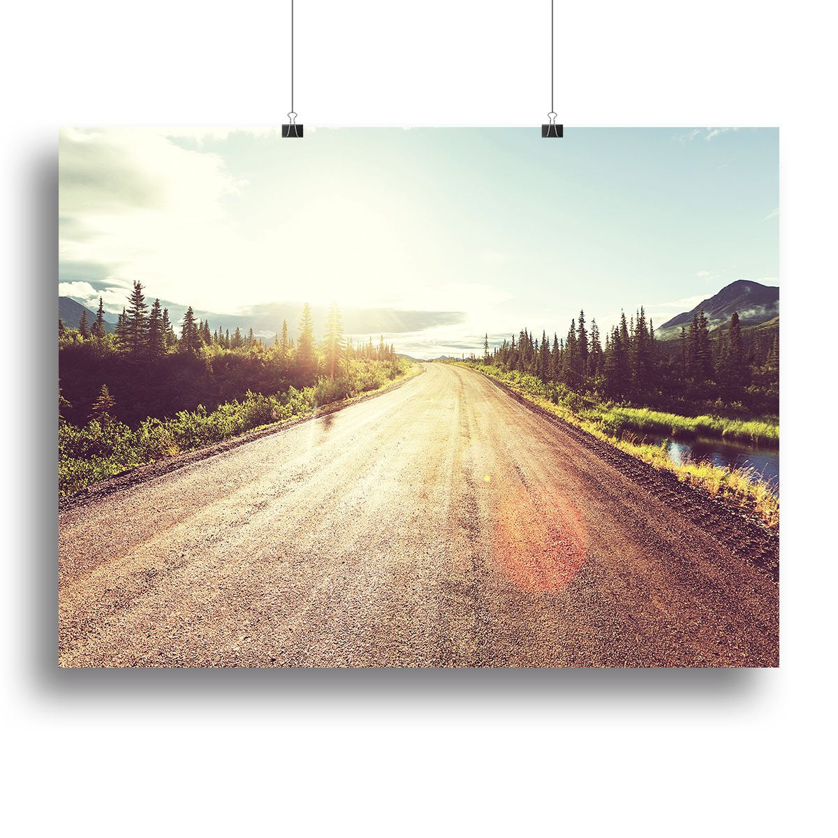 Landscapes on Denali highway Canvas Print or Poster