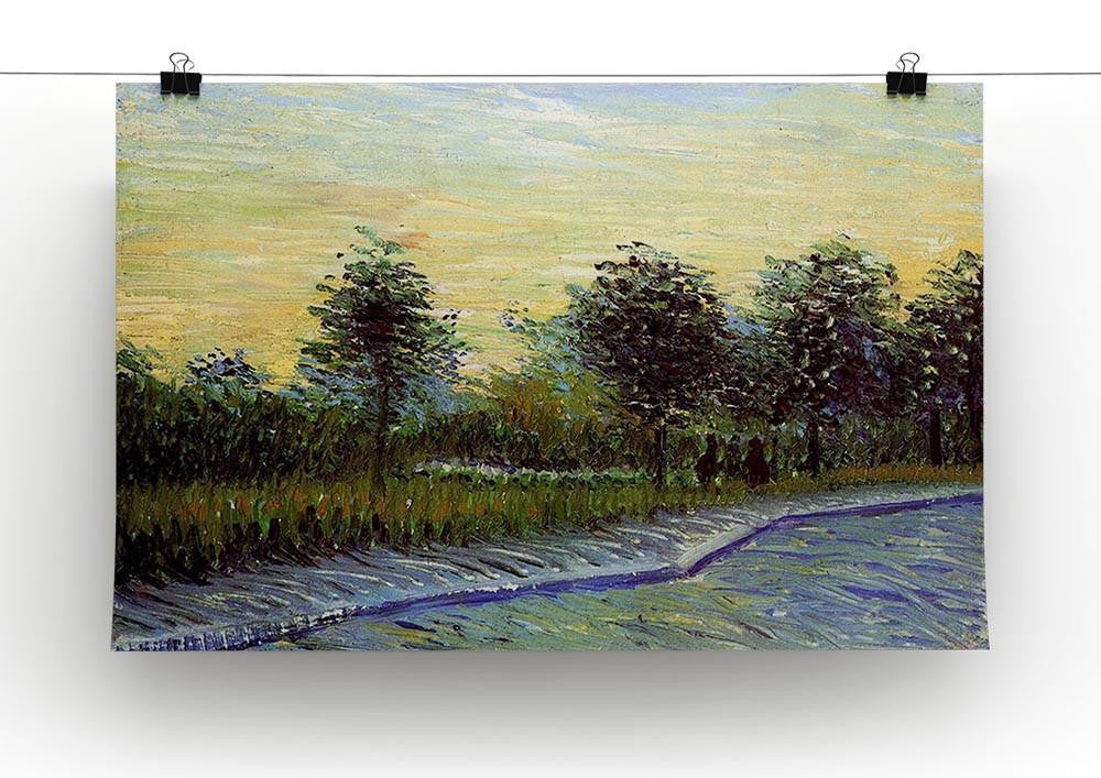 Lane in Voyer d Argenson Park at Asnieres by Van Gogh Canvas Print & Poster - Canvas Art Rocks - 2