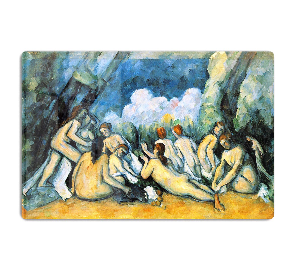 Large Bathers by Cezanne Acrylic Block - Canvas Art Rocks - 1