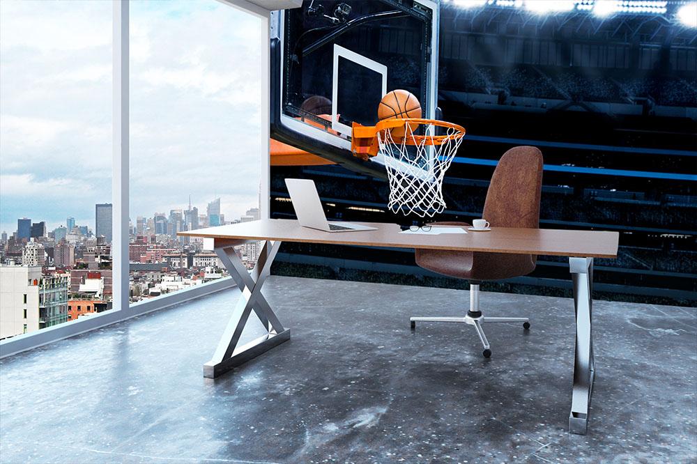 Large basketball arena Wall Mural Wallpaper - Canvas Art Rocks - 3