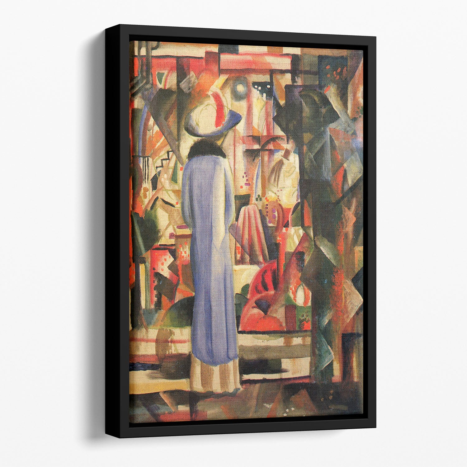 Large bright showcase by Macke Floating Framed Canvas - Canvas Art Rocks - 1