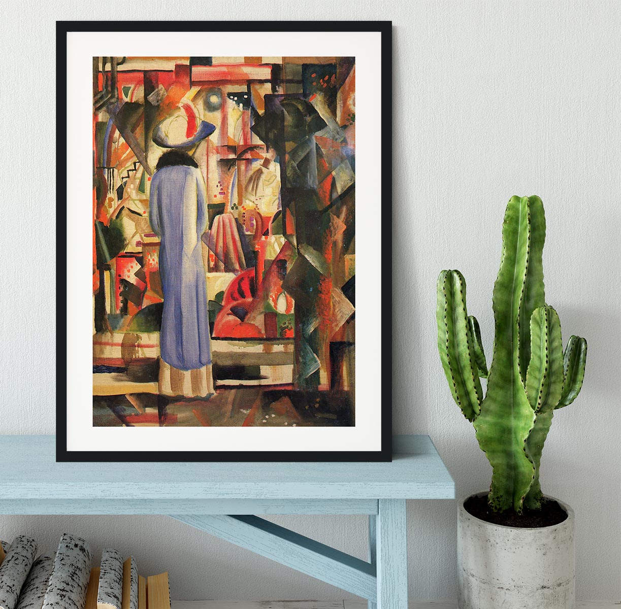 Large bright showcase by Macke Framed Print - Canvas Art Rocks - 1
