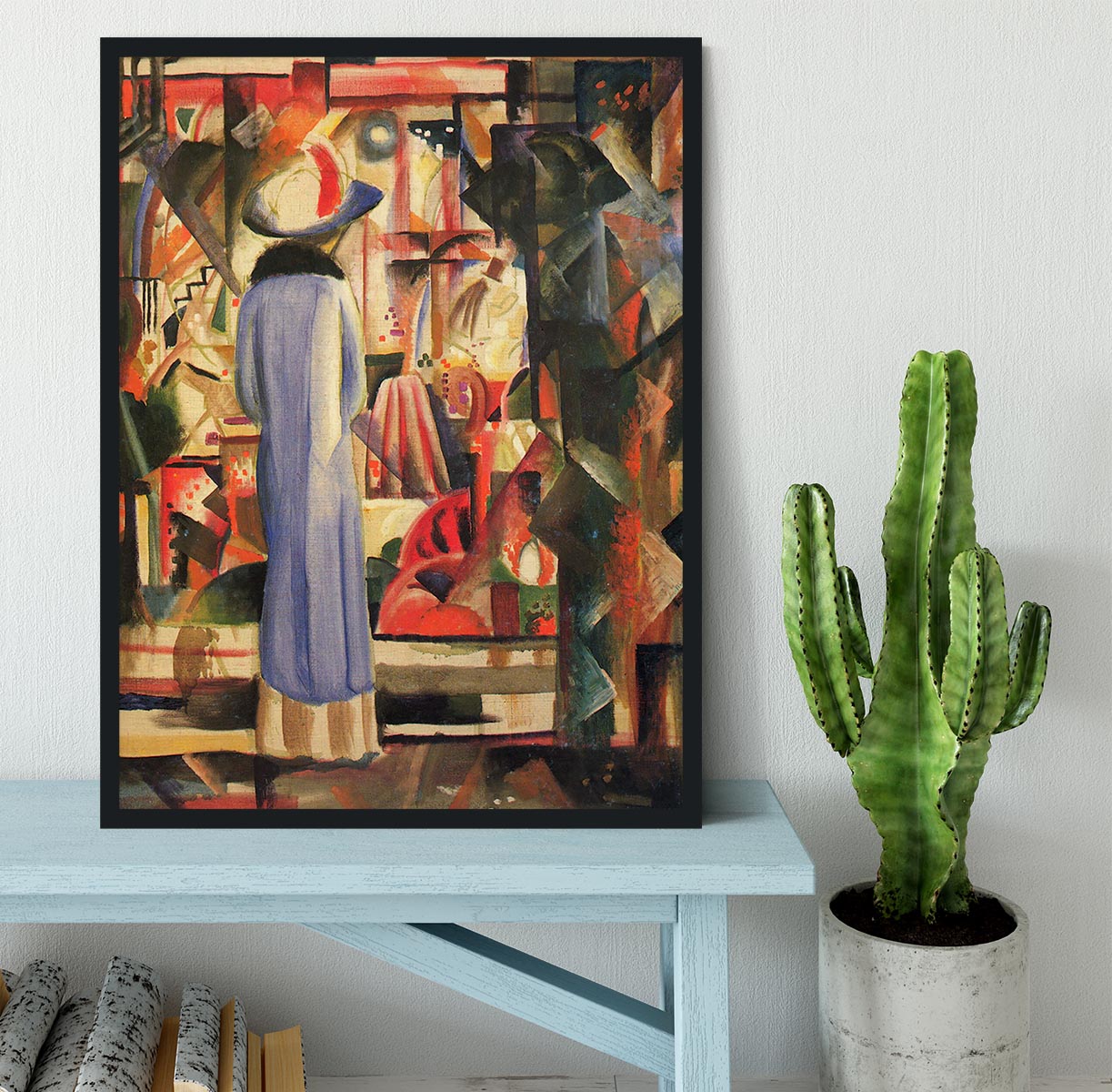 Large bright showcase by Macke Framed Print - Canvas Art Rocks - 2