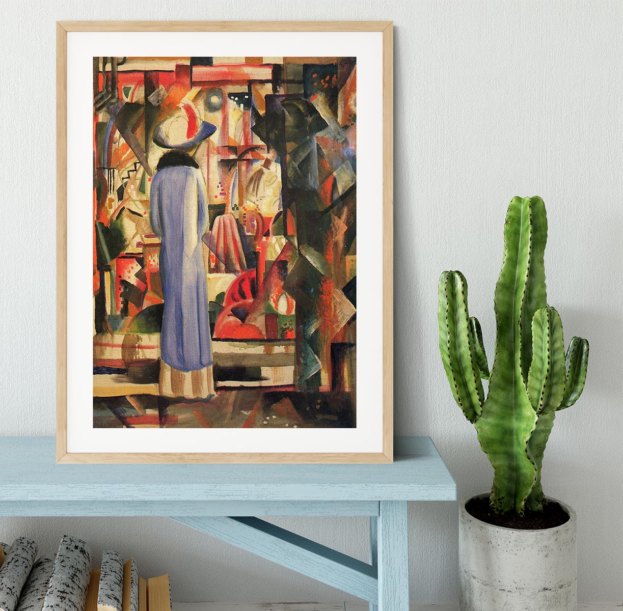 Large bright showcase by Macke Framed Print - Canvas Art Rocks - 3