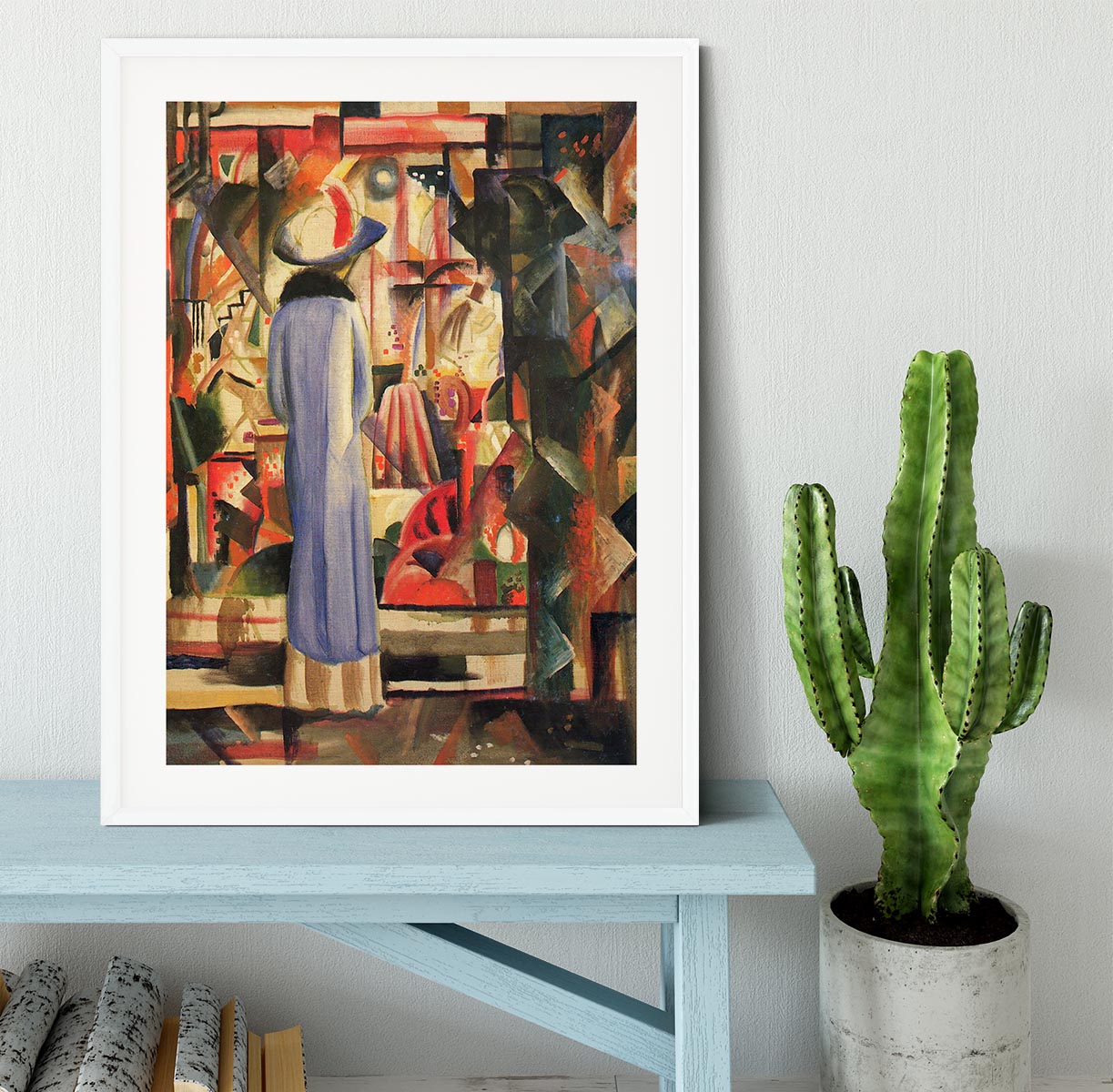 Large bright showcase by Macke Framed Print - Canvas Art Rocks - 5