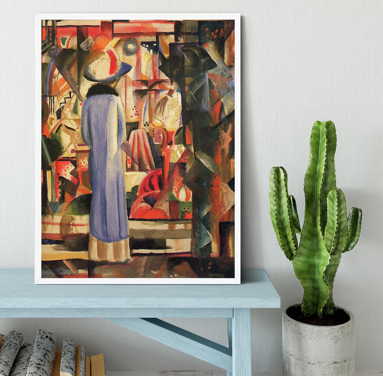 Large bright showcase by Macke Framed Print - Canvas Art Rocks -6
