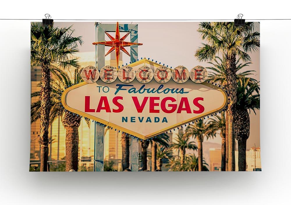 Las Vegas Welcomes You Canvas Print or Poster - Canvas Art Rocks - 2