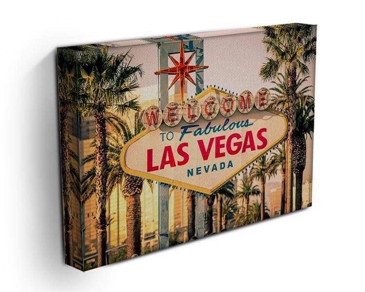 Las Vegas Welcomes You Canvas Print or Poster - Canvas Art Rocks - 3