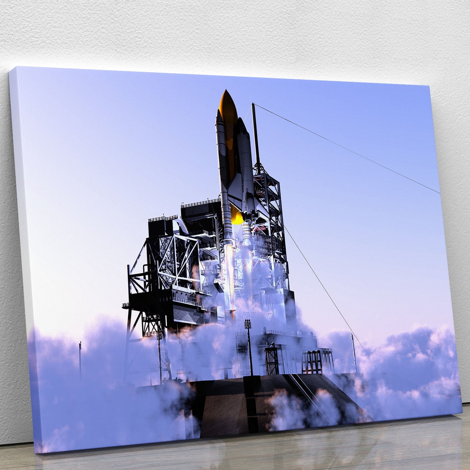 Launch a spacecraft into space Canvas Print or Poster