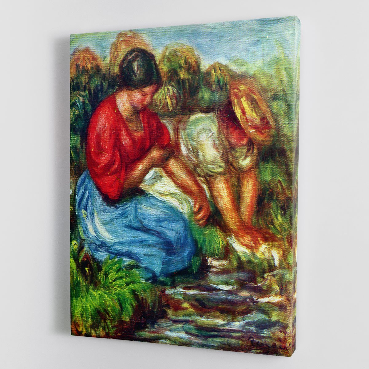 Laundresses 1 by Renoir Canvas Print or Poster