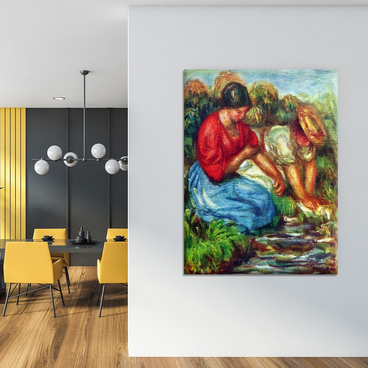Laundresses 1 by Renoir Canvas Print or Poster