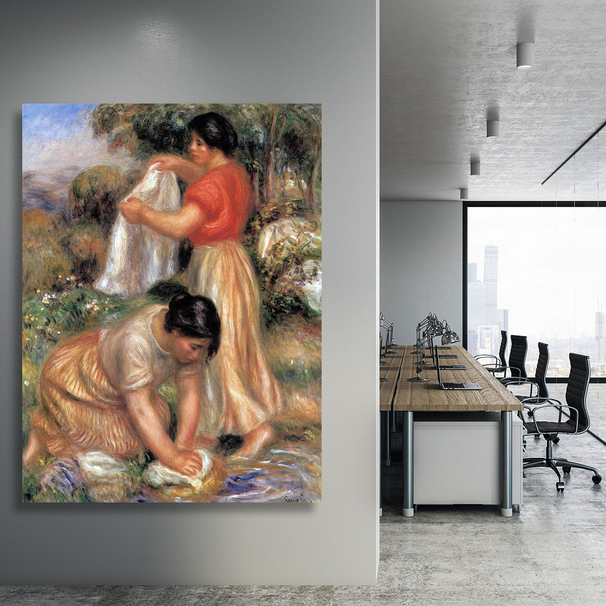 Laundresses 2 by Renoir Canvas Print or Poster
