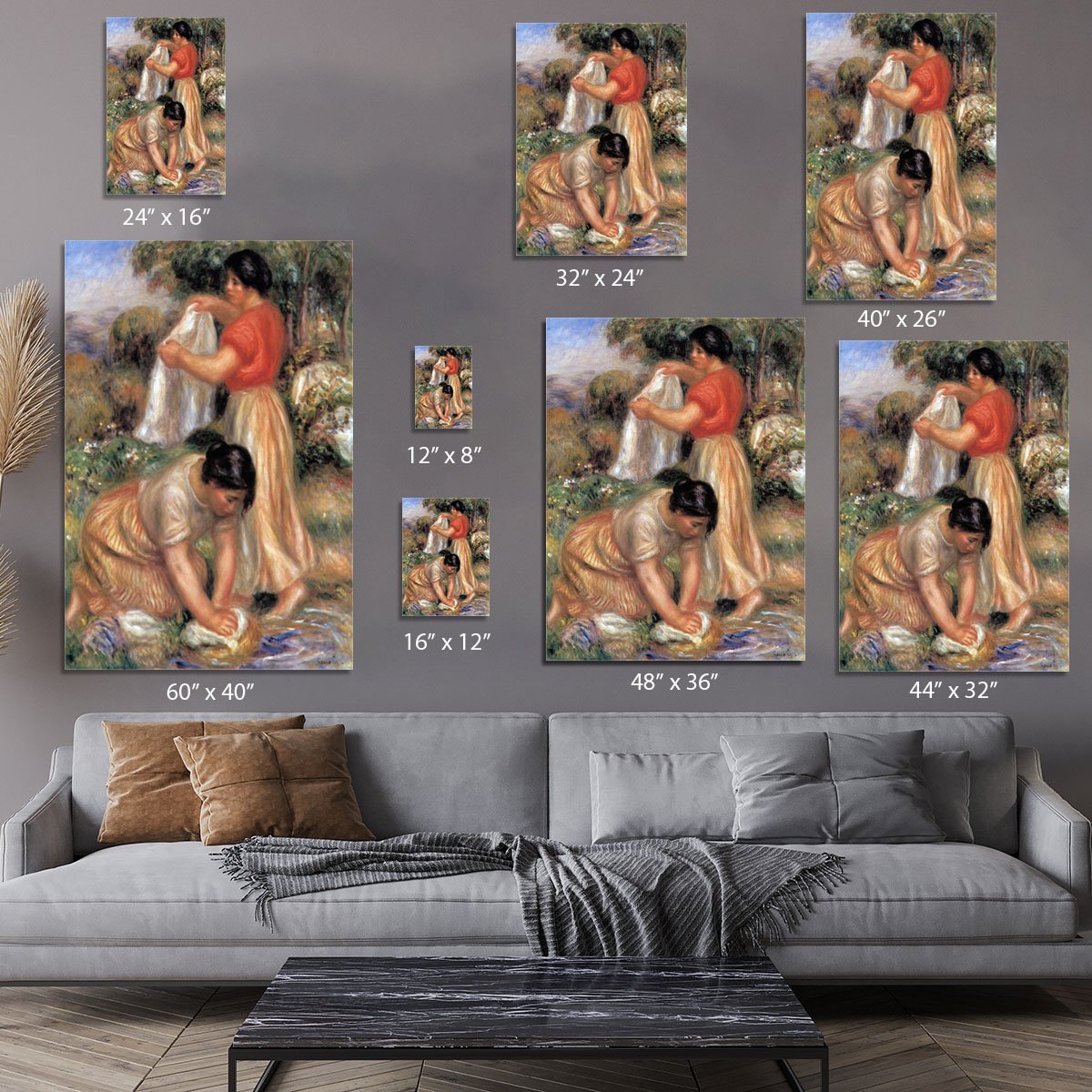 Laundresses 2 by Renoir Canvas Print or Poster
