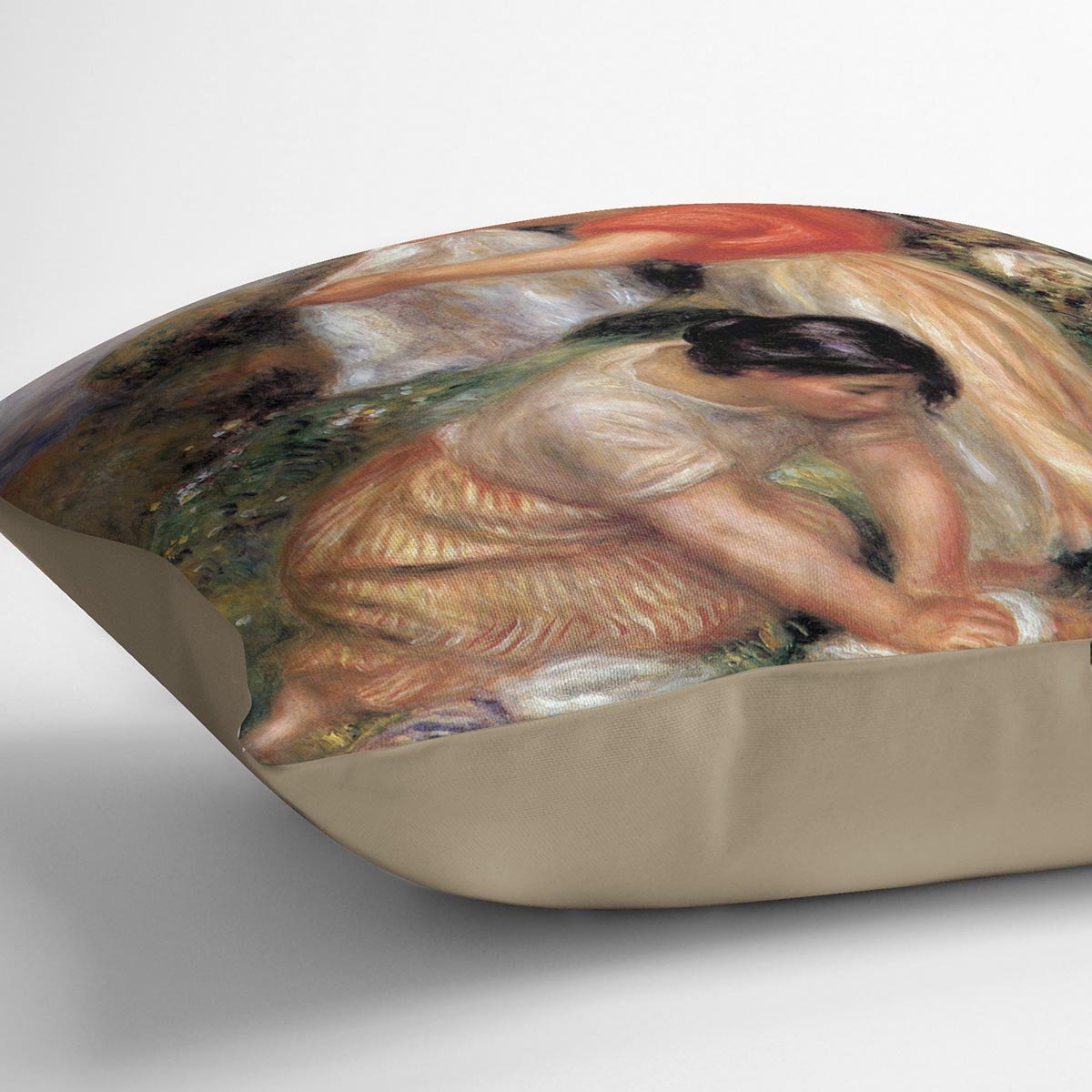Laundresses 2 by Renoir Throw Pillow
