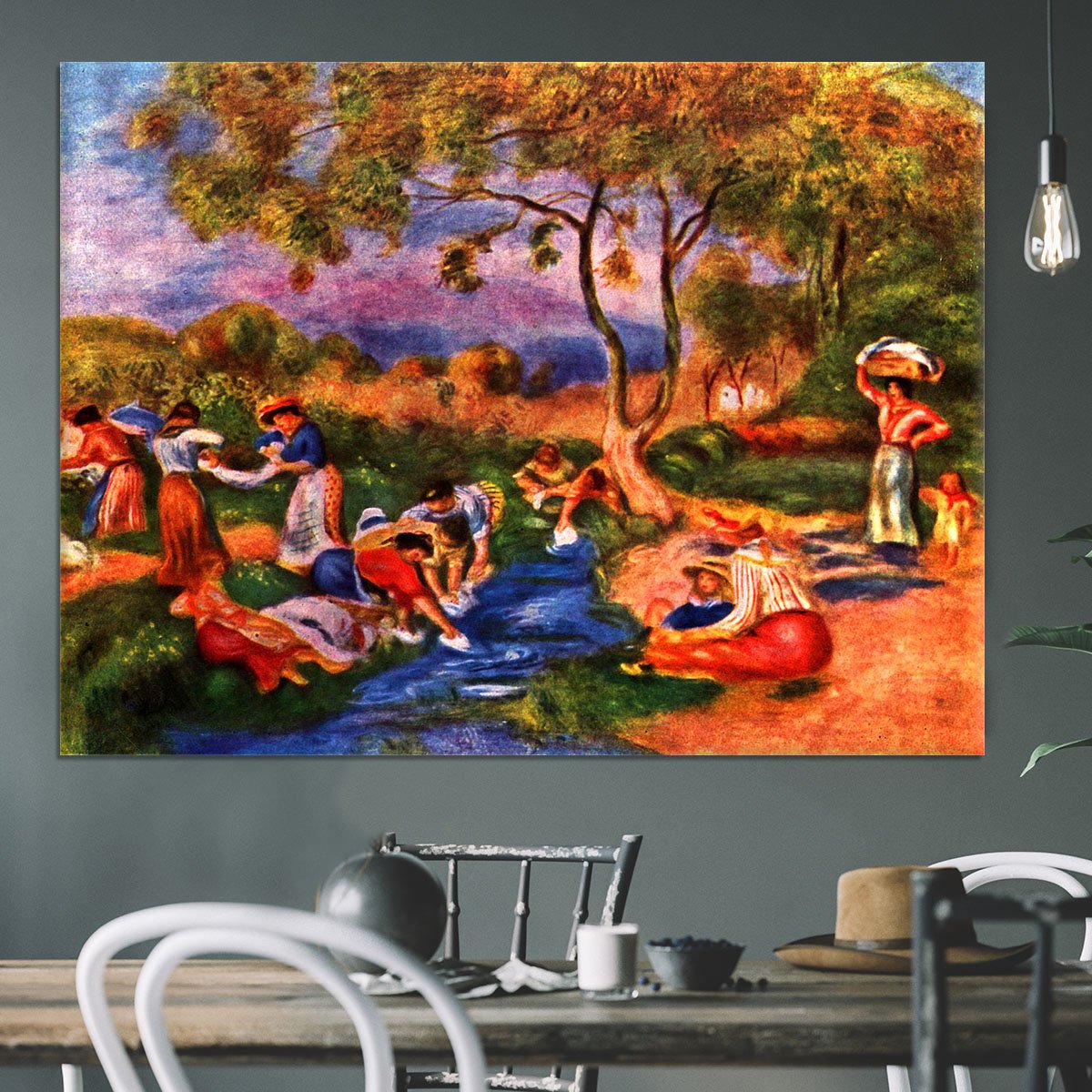 Laundresses by Renoir Canvas Print or Poster