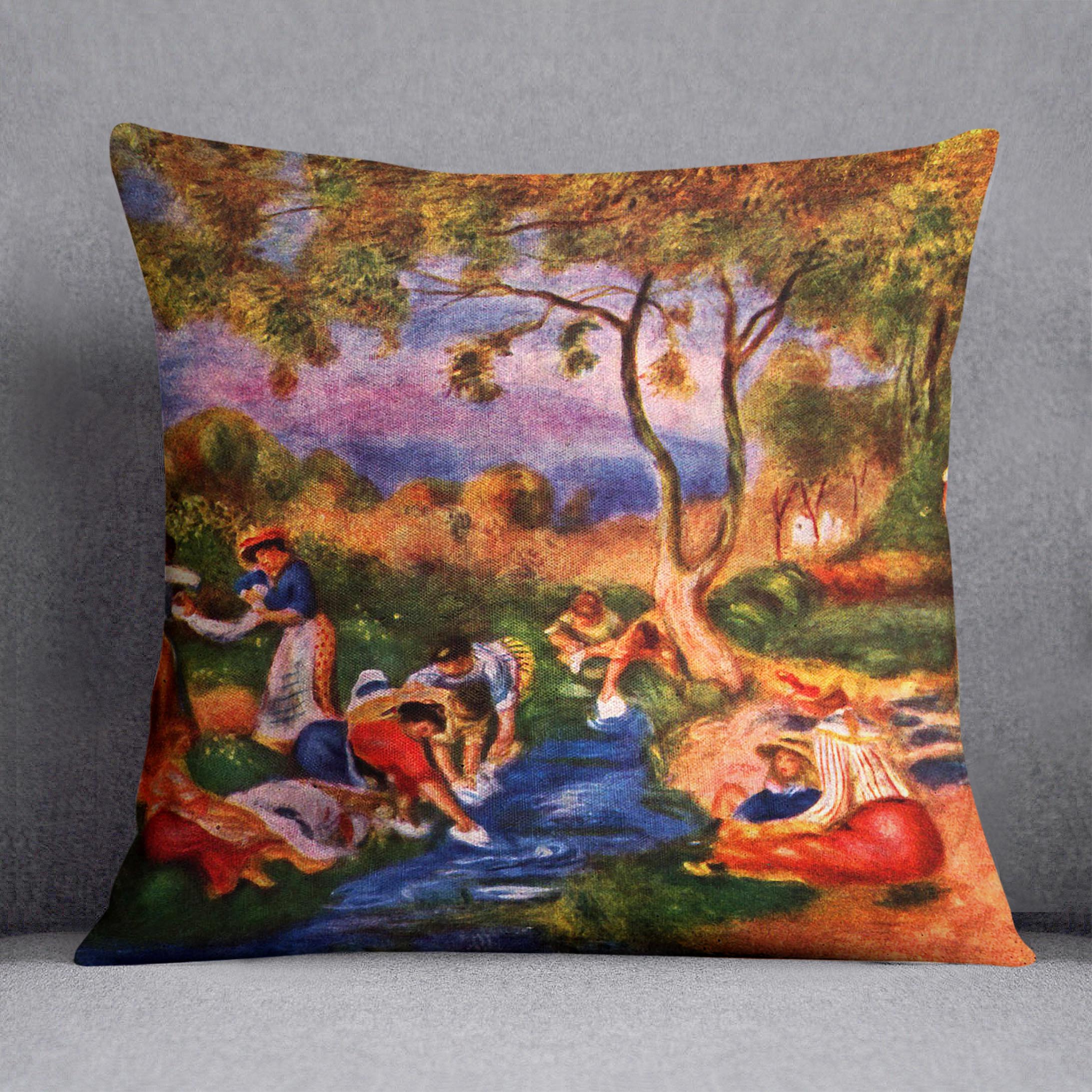 Laundresses by Renoir Cushion