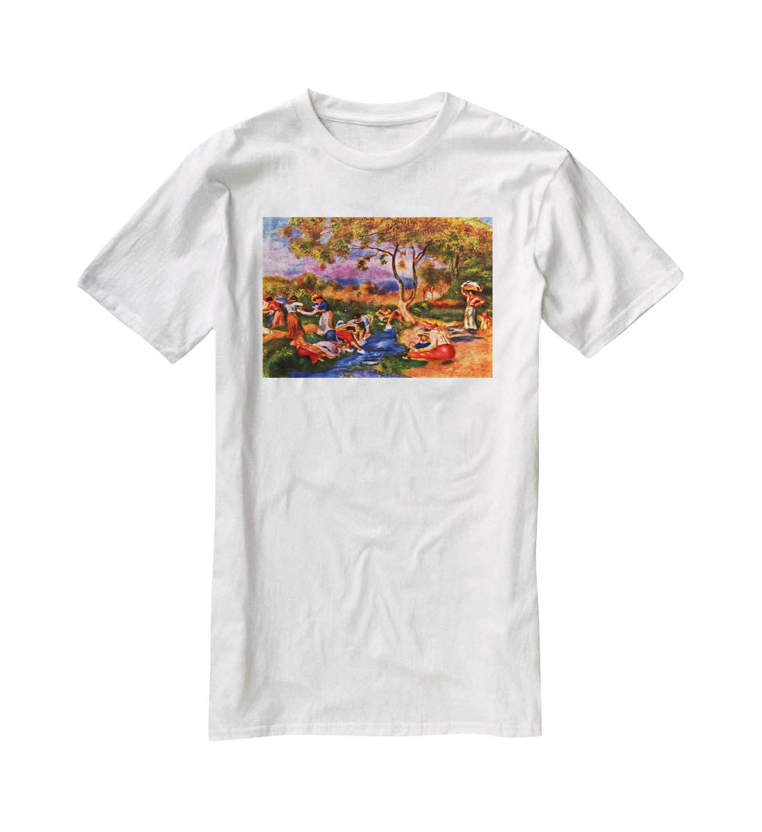 Laundresses by Renoir T-Shirt - Canvas Art Rocks - 5