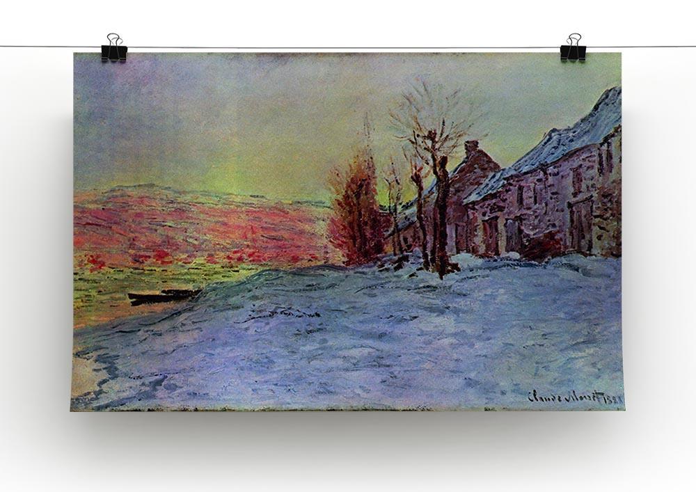 Lava Court sunshine and snow by Monet Canvas Print & Poster - Canvas Art Rocks - 2