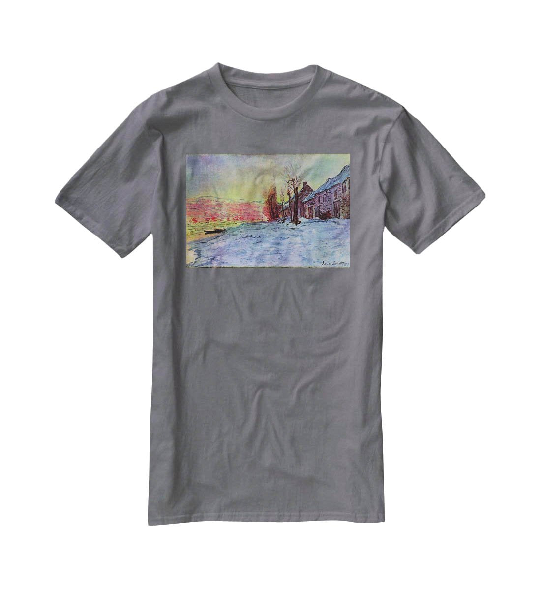 Lava Court sunshine and snow by Monet T-Shirt - Canvas Art Rocks - 3