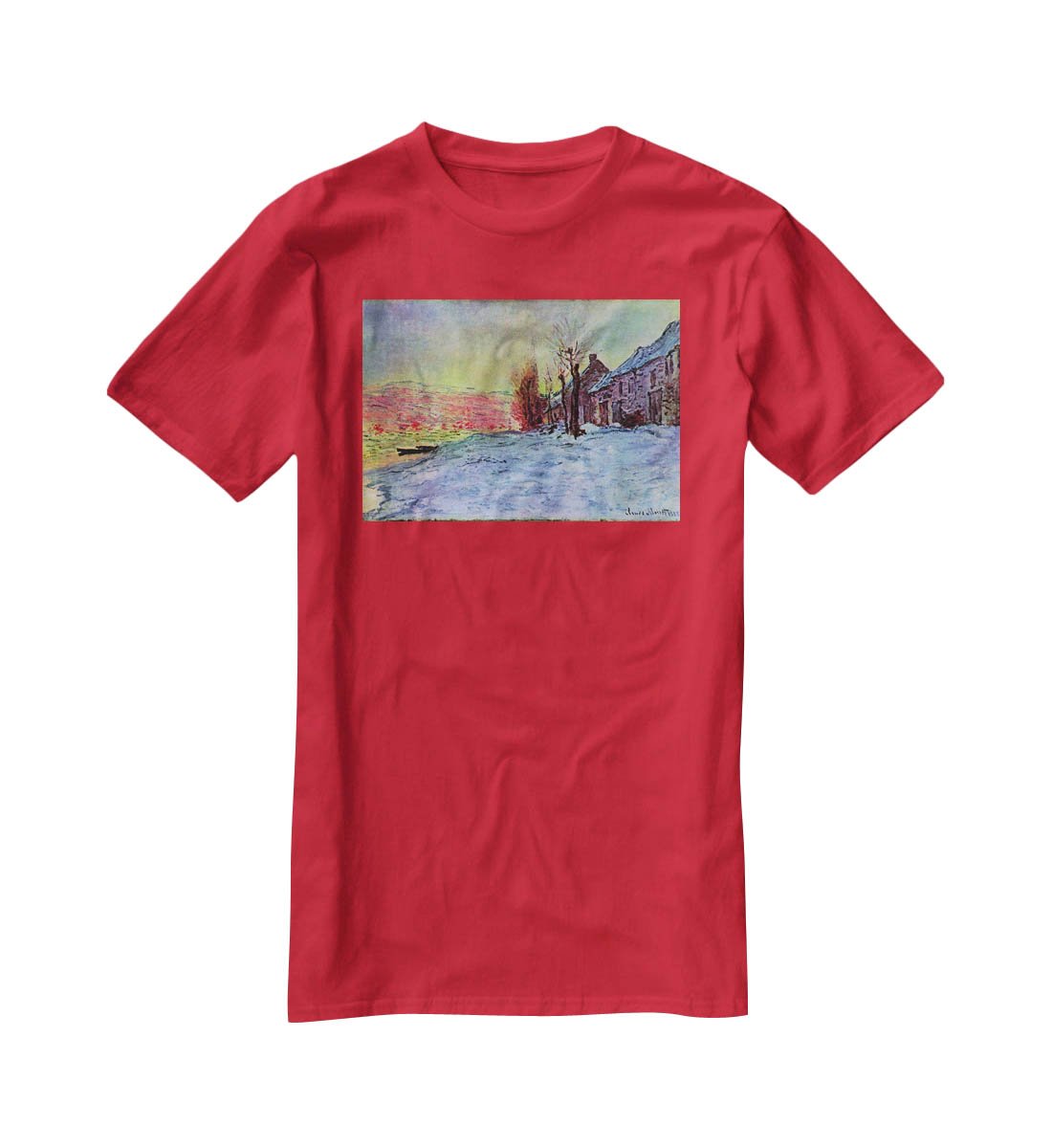 Lava Court sunshine and snow by Monet T-Shirt - Canvas Art Rocks - 4