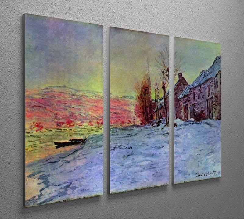 Lava Court sunshine and snow by Monet Split Panel Canvas Print - Canvas Art Rocks - 4