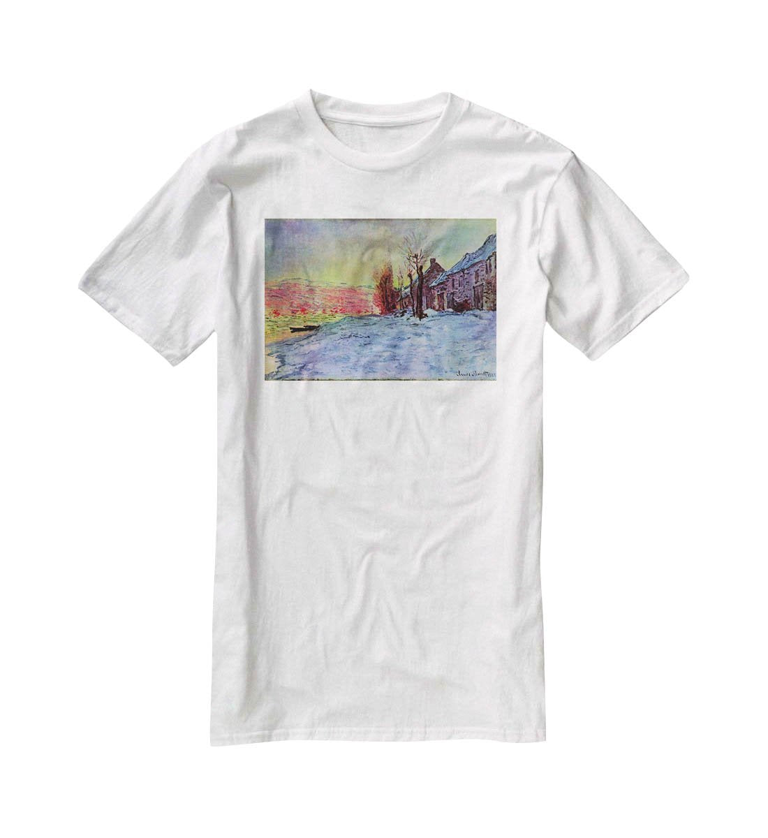 Lava Court sunshine and snow by Monet T-Shirt - Canvas Art Rocks - 5