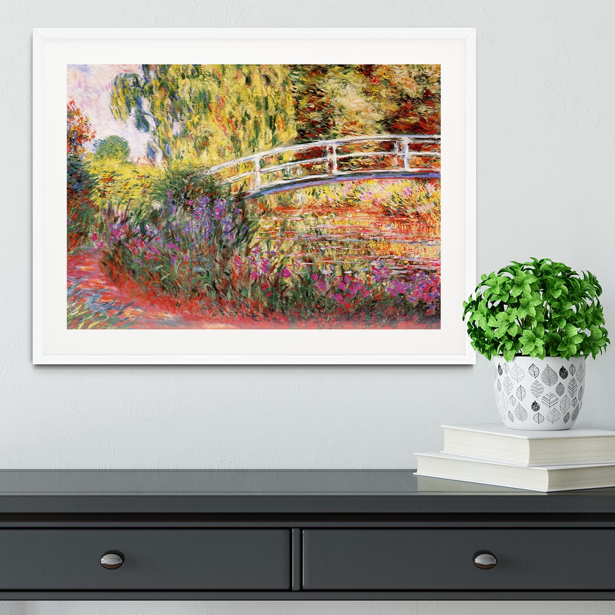 Le Bassin aux Nympheas by Monet Framed Print - Canvas Art Rocks - 5
