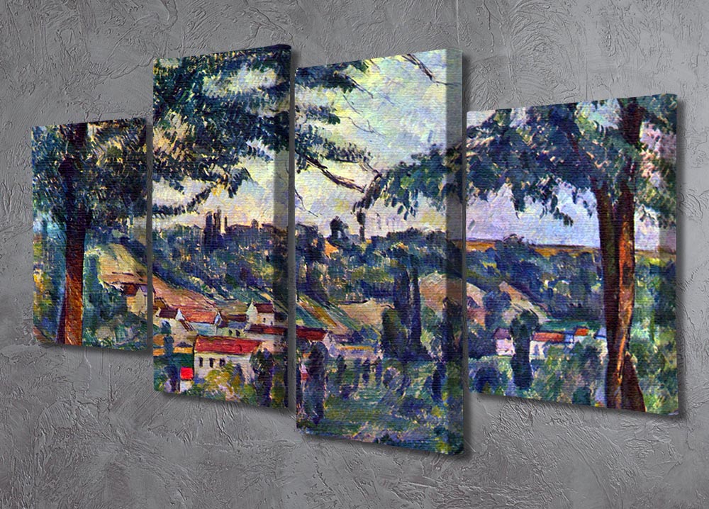 Le Chateau Noir by Cezanne 4 Split Panel Canvas - Canvas Art Rocks - 2