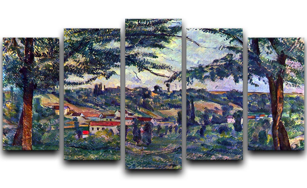 Le Chateau Noir by Cezanne 5 Split Panel Canvas - Canvas Art Rocks - 1
